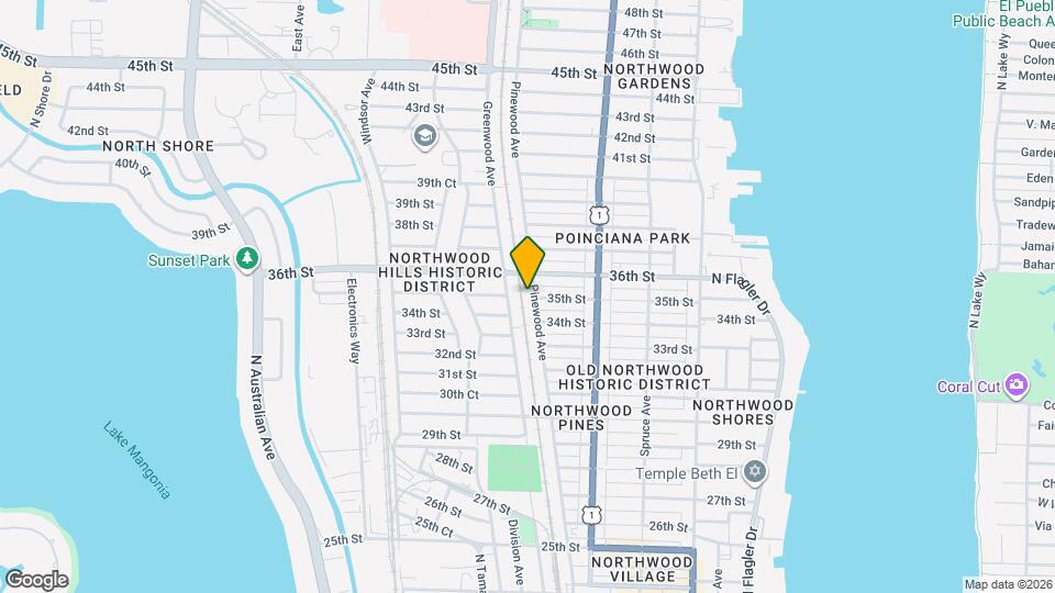 3601 Pinewood Ave Map and Location Details