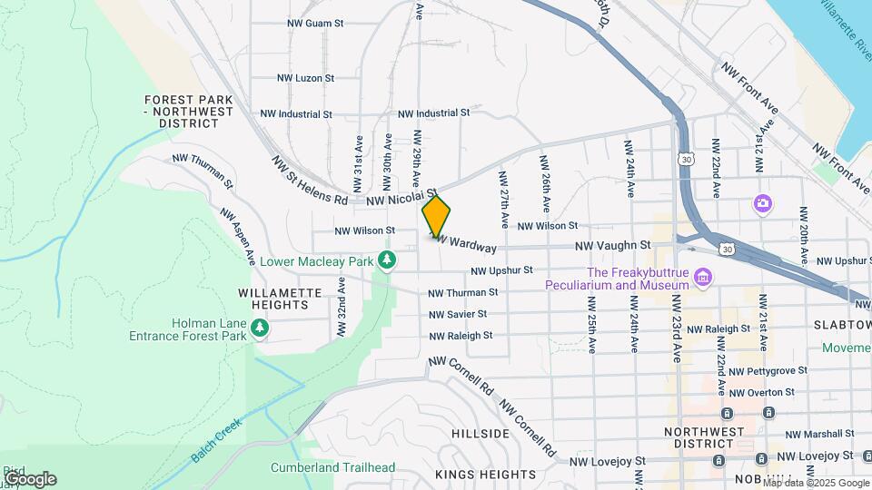 2856-2868 NW Vaughn St Mapa y Detalles de la Ubicación