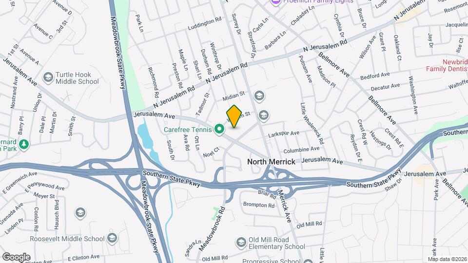 Barclay Townhouses at Merrick II Map and Location Details