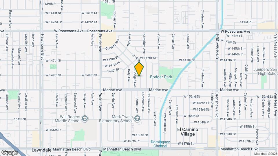 14911 Fonthill Ave Mapa y Detalles de la Ubicación