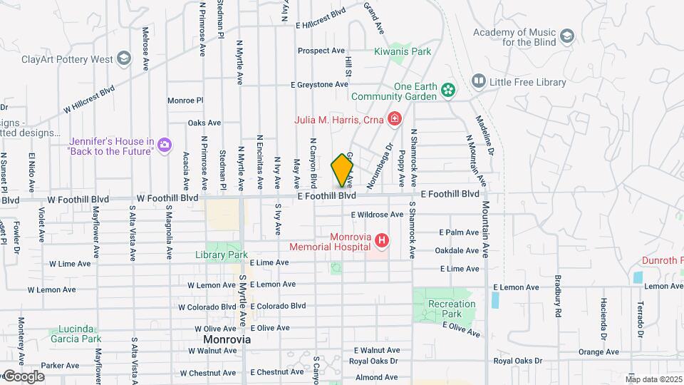 401 E Foothill Blvd Map and Location Details