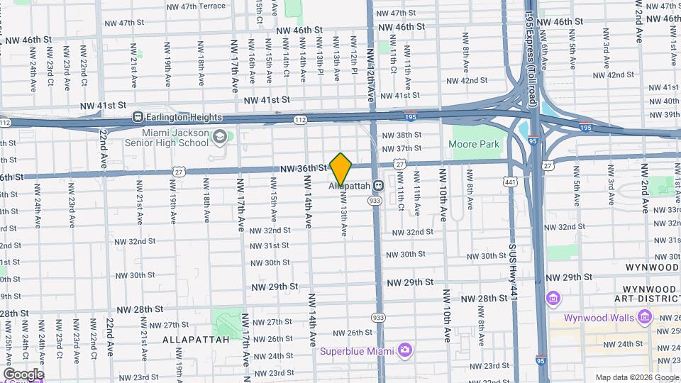 3410 NW 13th Ave Map and Location Details