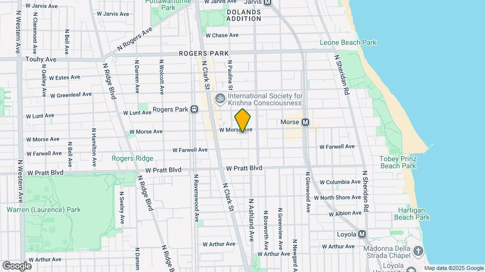 1637 W Morse Ave, Unit 205 Map and Location Details