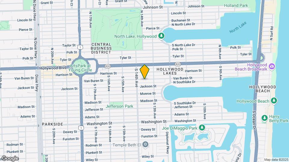 1332 Van Buren St, Unit Apt 308 Map and Location Details