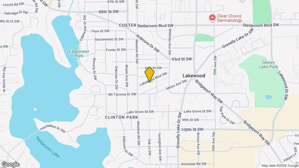 6522 Lakewood Blvd SW Map and Location Details