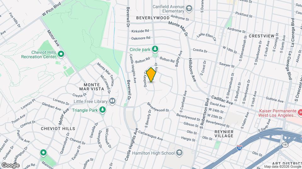 2241 S Beverly Dr Map and Location Details