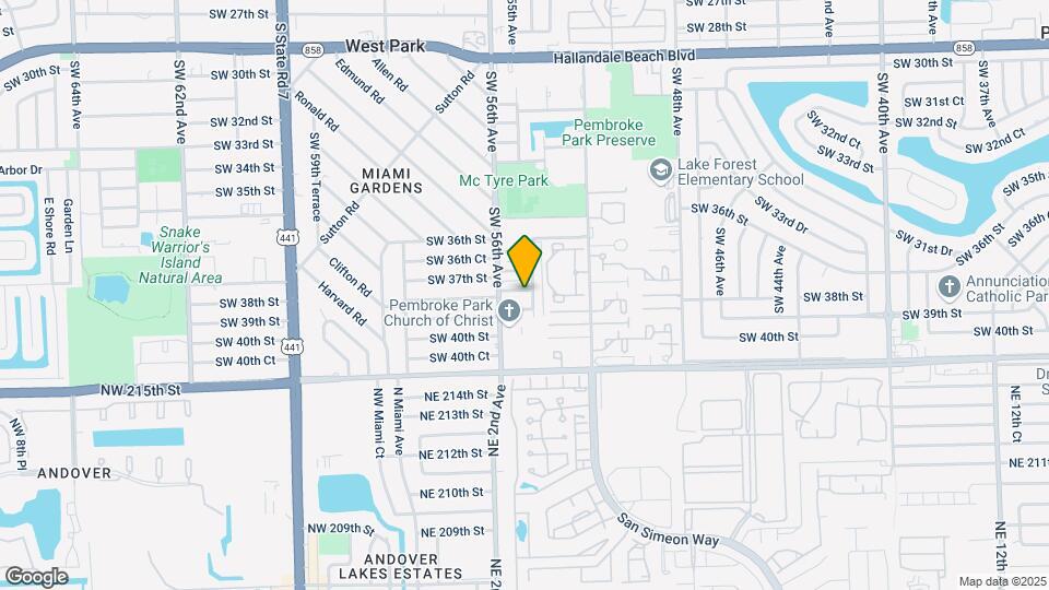 5420 SW 38th St Map and Location Details