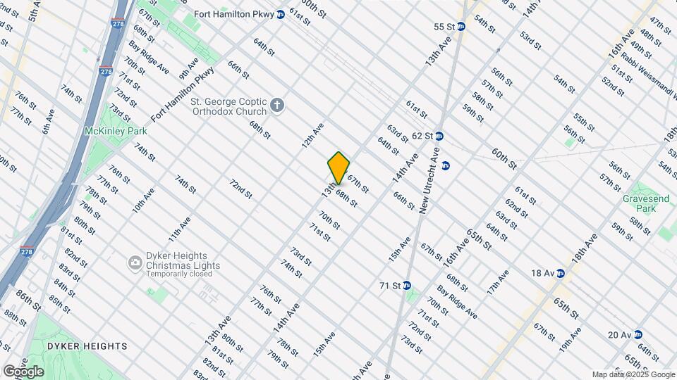 1309 Ovington Ave Map and Location Details