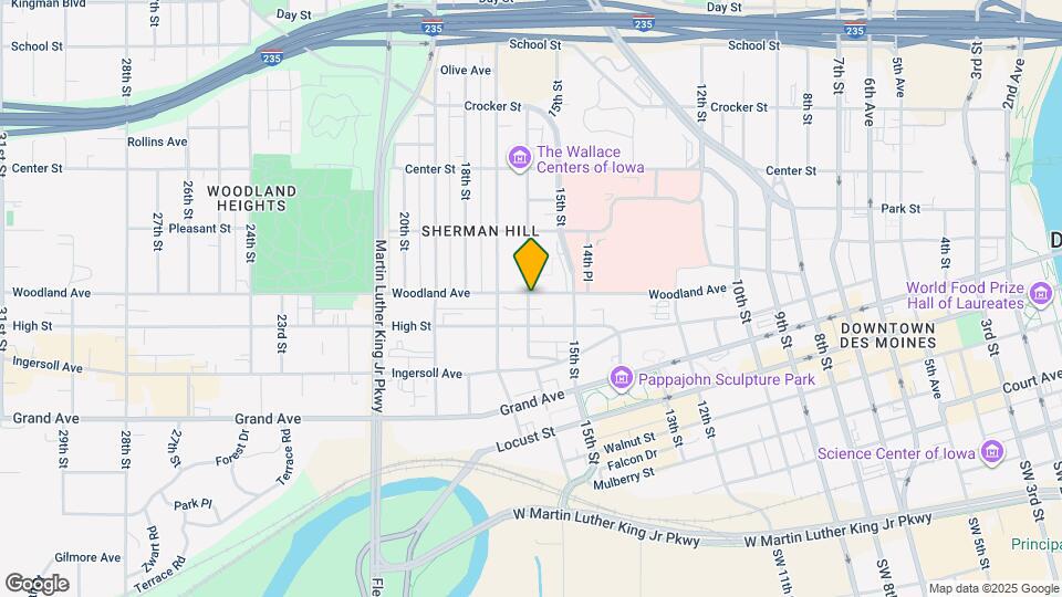 1534 Woodland Ave Map and Location Details