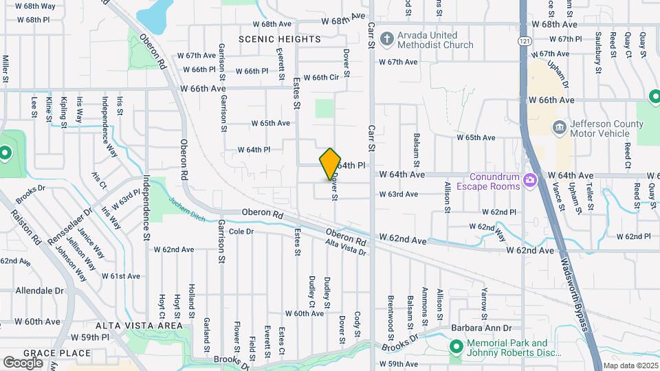8630 W 63rd Pl Map and Location Details