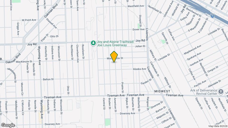 8343 American St, Unit 1 Map and Location Details