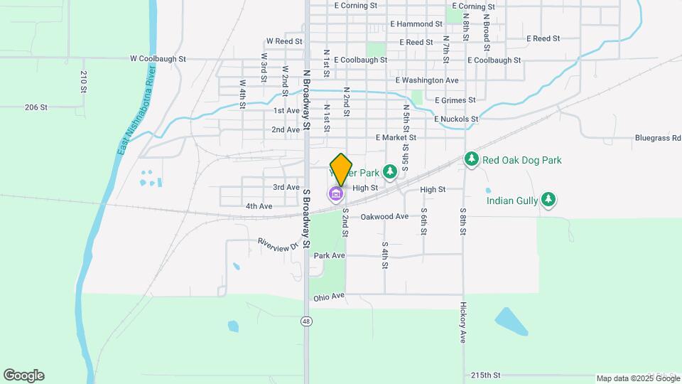 217 S 2nd St Map and Location Details