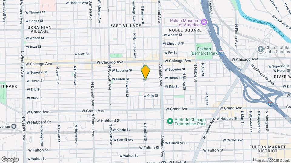 1659 W Huron St Map and Location Details