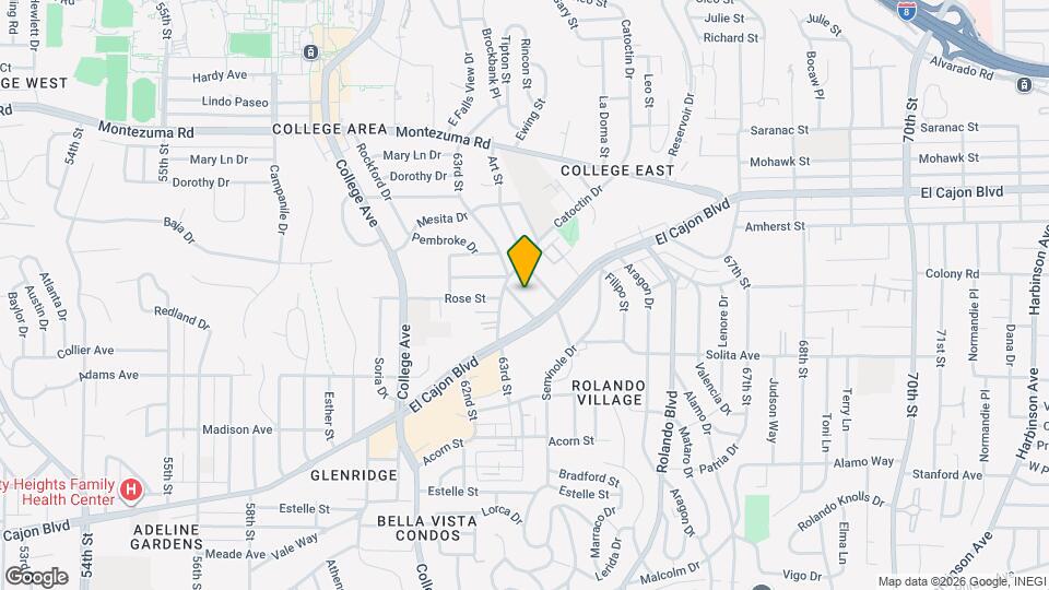 4741 Choctaw Dr Map and Location Details