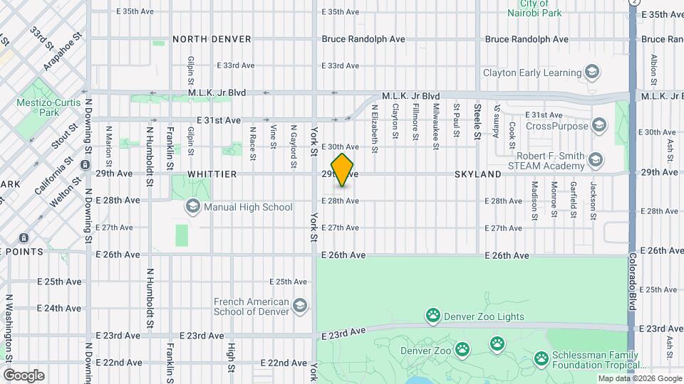 2822 Josephine St Map and Location Details