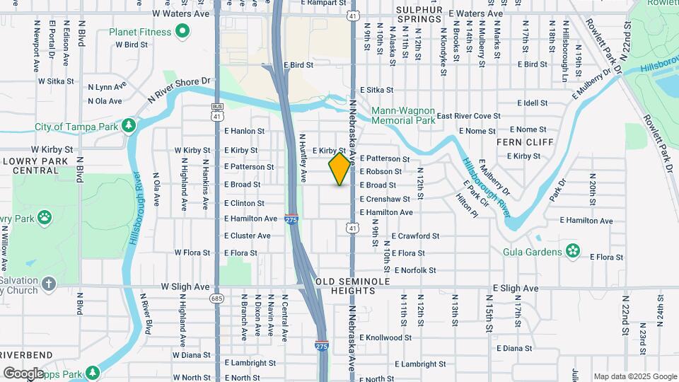 815 E Broad St Map and Location Details