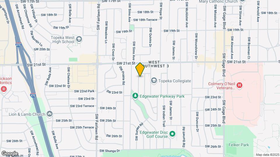 2208 SW Edgewater Terrace Map and Location Details