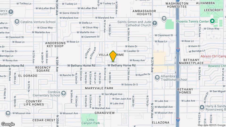 3012 W Bethany Home Rd Map and Location Details