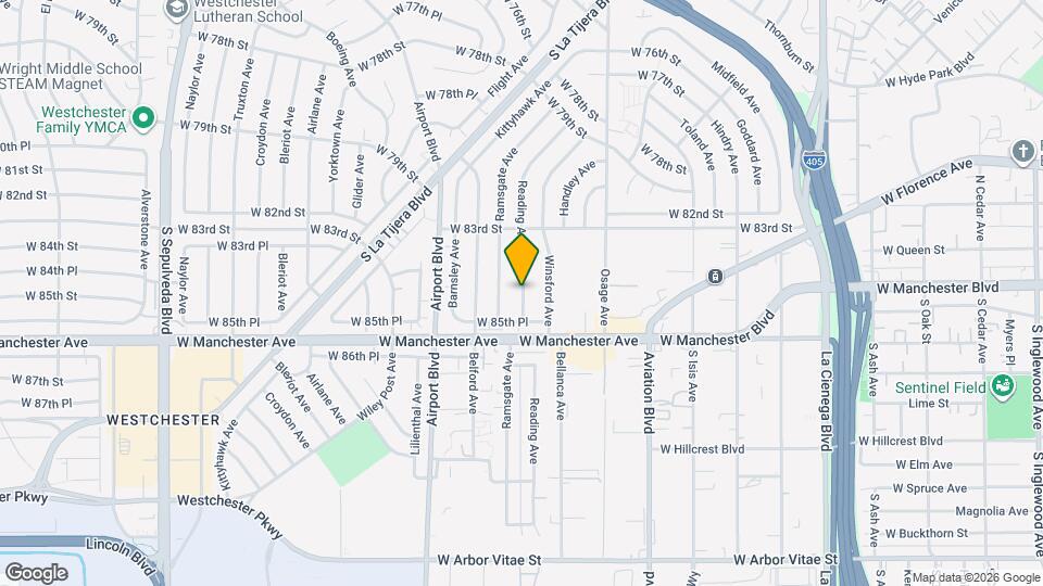 8513 Reading Ave Map and Location Details