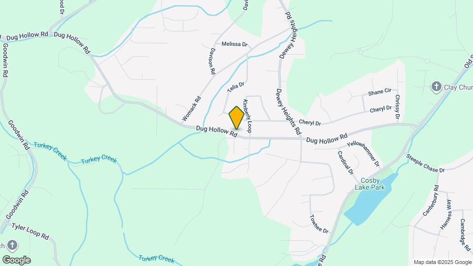 5576 Dug Hollow Rd Map and Location Details