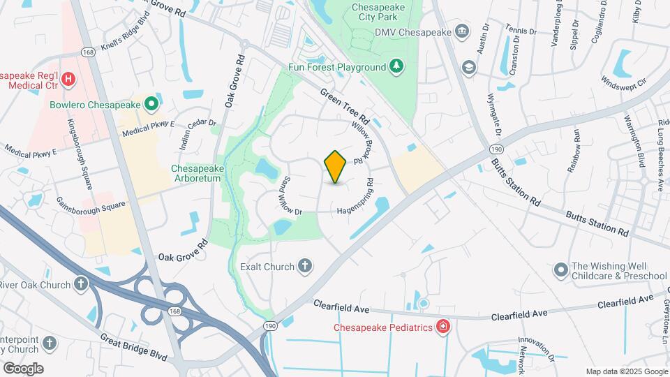 408 Willow Brook Way Map and Location Details