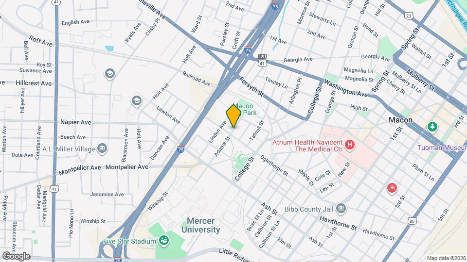 1020 Adams St Map and Location Details