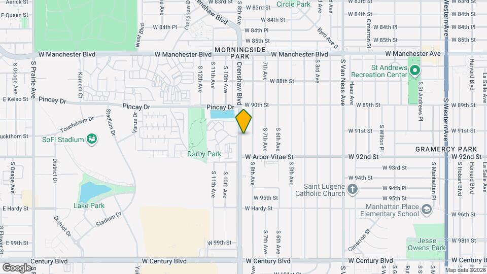 9132 Crenshaw Blvd Map and Location Details