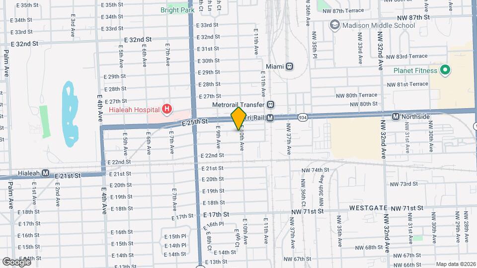 984 E 24th St Map and Location Details