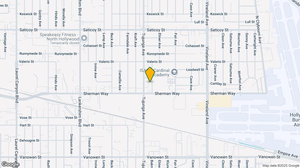 7235 Bakman Ave Map and Location Details