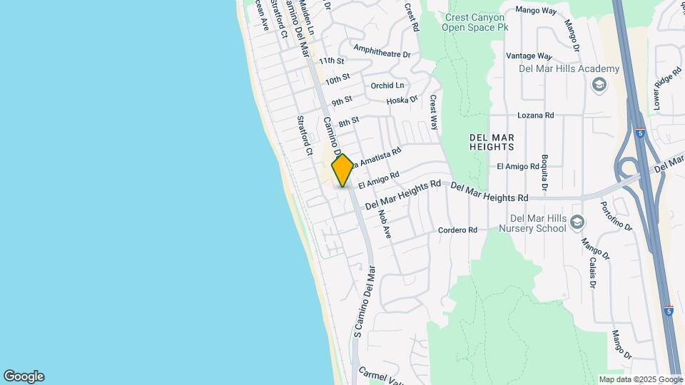 460 Camino Del Mar, Unit Beach Condo Mapa y Detalles de la Ubicación