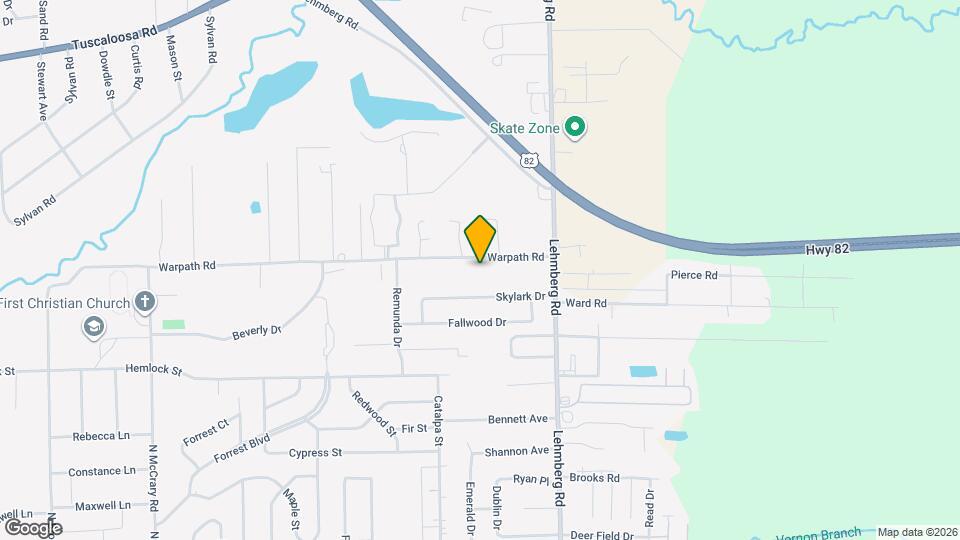 706 Warpath Rd Map and Location Details