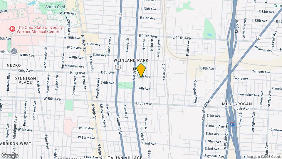 1287 N 5th St Map and Location Details