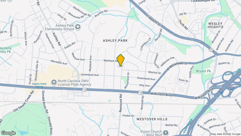 2301 Remount Rd Map and Location Details