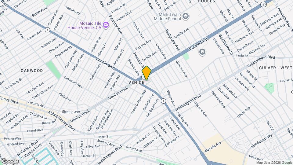 1163 Nelrose Ave Map and Location Details