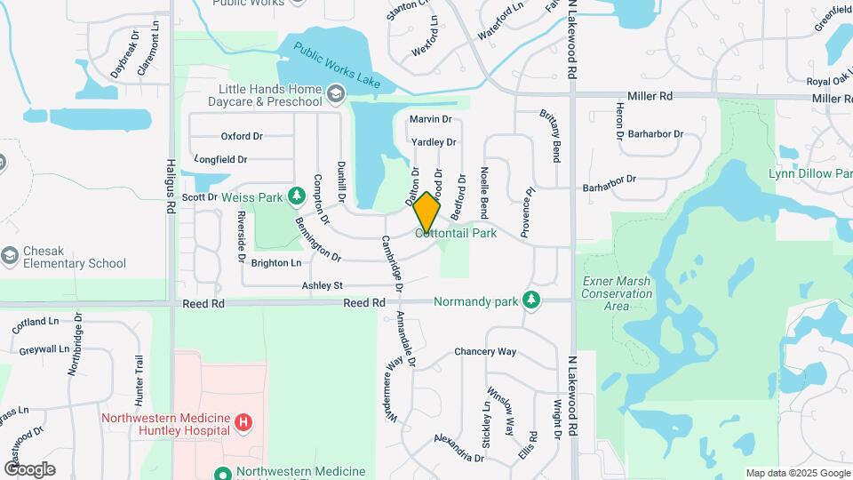 9921 Bedford Dr Map and Location Details
