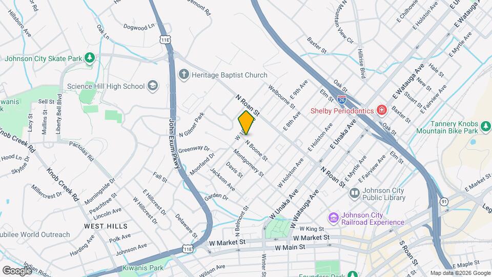 1008 N Boone St Map and Location Details