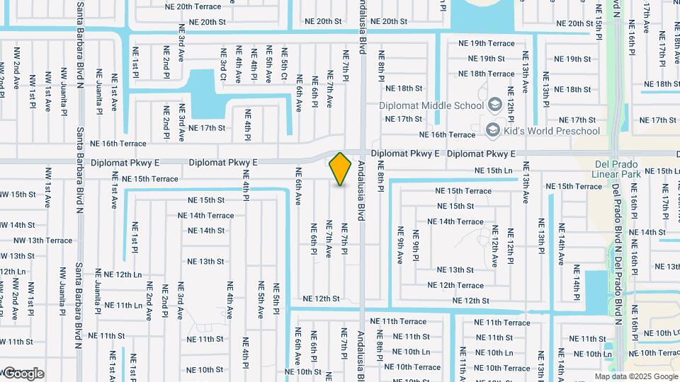 1506 NE 7th Pl Map and Location Details