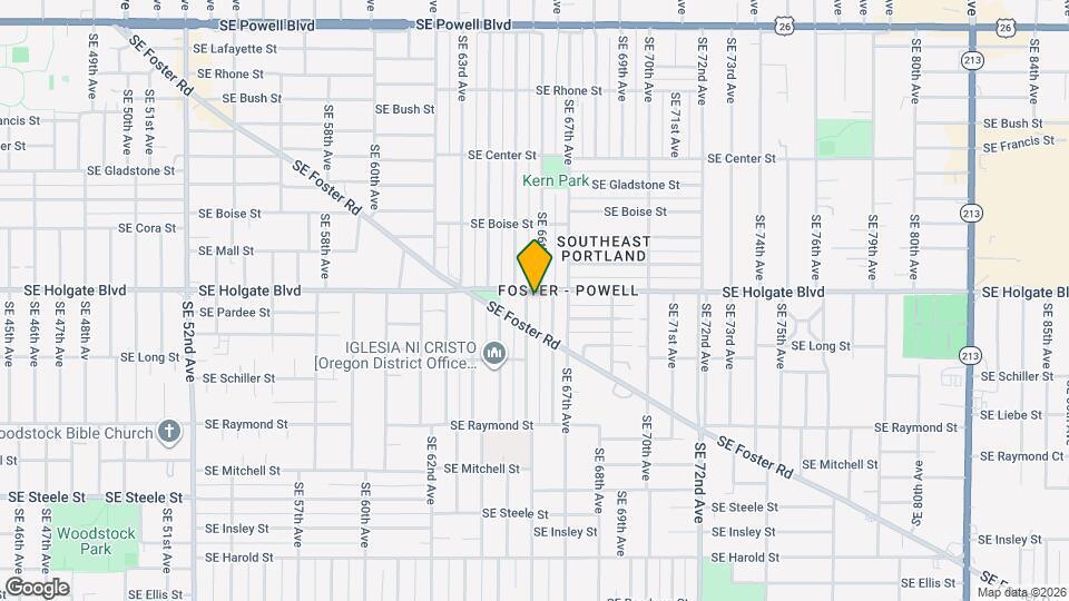 4516 SE 65th Ave Mapa y Detalles de la Ubicación