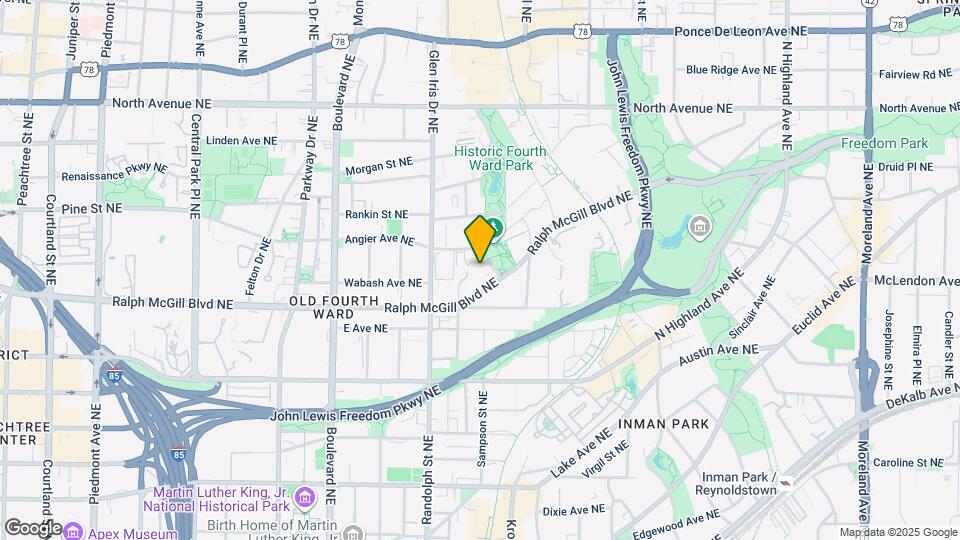 660 Ralph McGill Blvd NE Map and Location Details