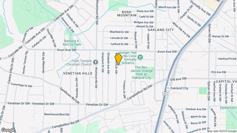 1280 Kenilworth Dr SW Map and Location Details
