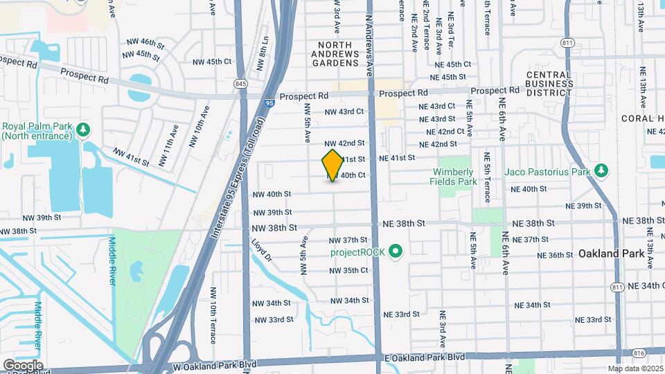 349 NW 40th St Map and Location Details