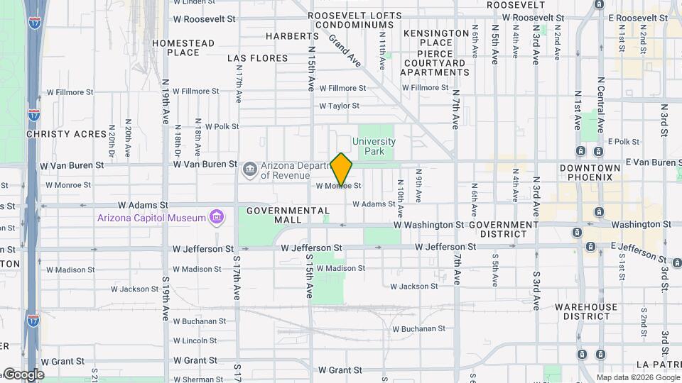 1301 W Monroe St Map and Location Details
