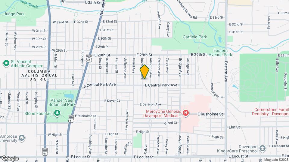 2615 Davenport Ave, Unit Apartment 1 Map and Location Details