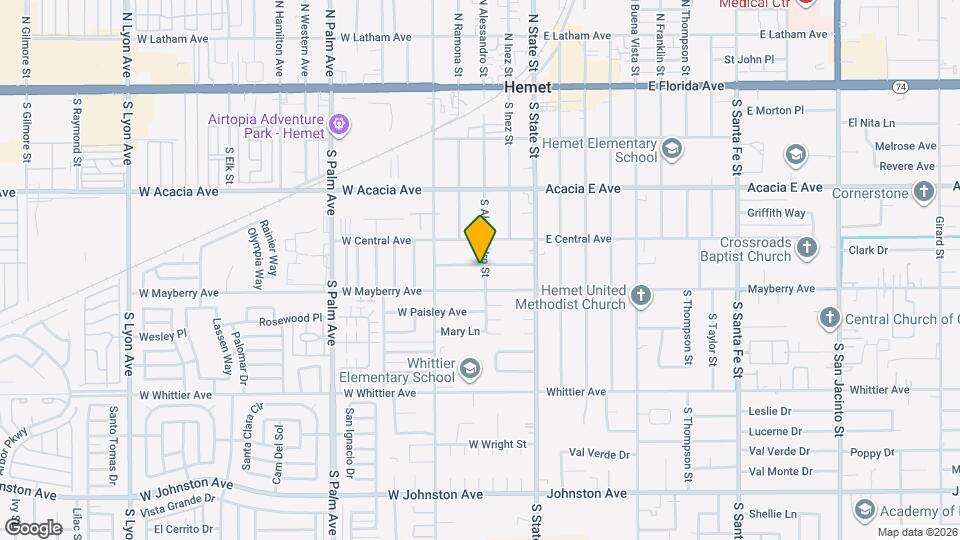 303 Elmwood Ave Map and Location Details