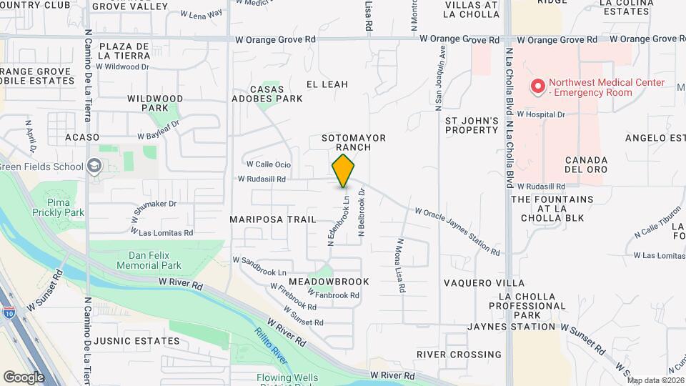 5961 N Edenbrook Ln Mapa y Detalles de la Ubicación