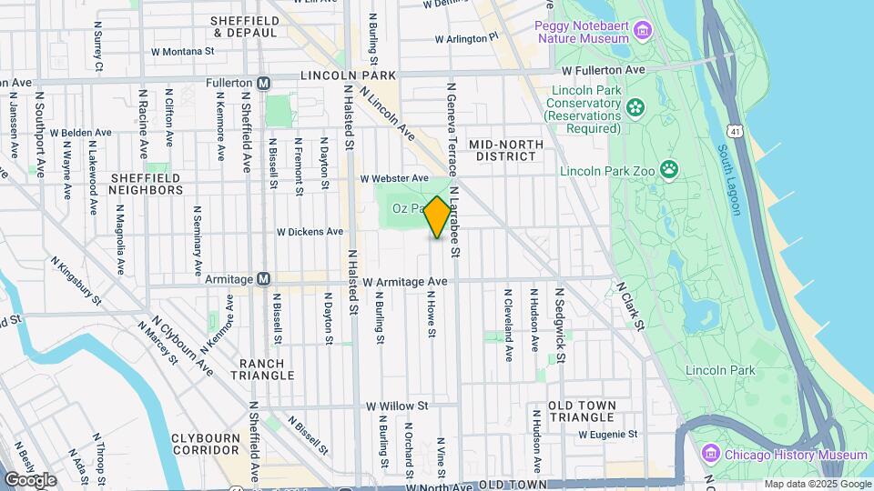 2041 N Howe St Map and Location Details