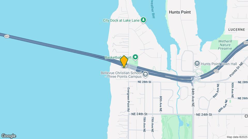 2851 Evergreen Point Rd Map and Location Details