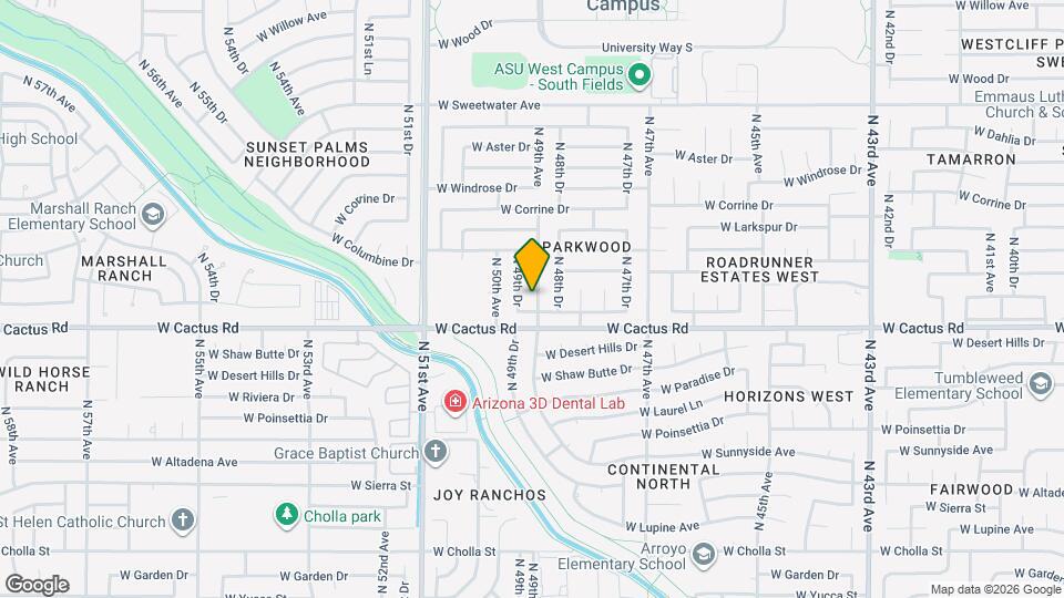 12222 N 49th Ave Map and Location Details
