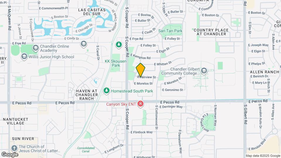 2091 E Fairview St Map and Location Details