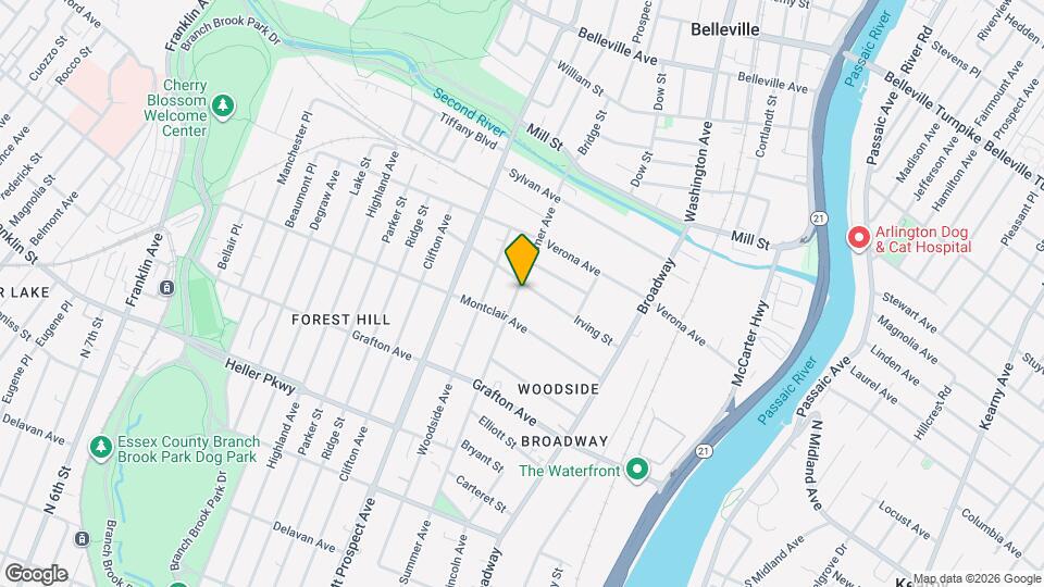 805 Summer Ave Map and Location Details